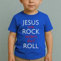 Jesus Is My Rock And Thats How I Roll. Toddler T-Shirt