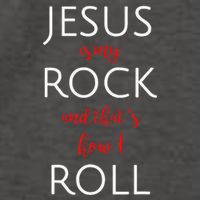 Jesus Is My Rock And Thats How I Roll. Vector Backpack