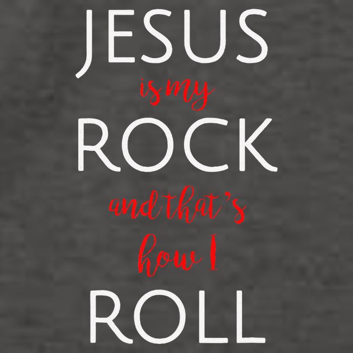 Jesus Is My Rock And Thats How I Roll. Vector Backpack