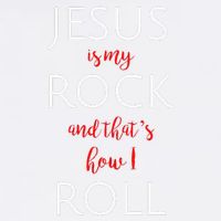 Jesus Is My Rock And Thats How I Roll. Garment-Dyed Sweatshirt