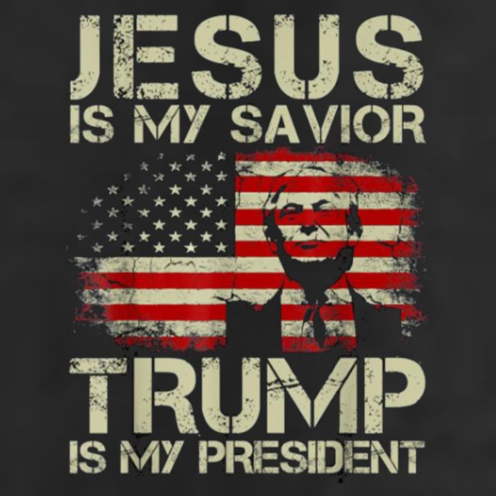 Jesus Is My Savior Trump Is My President Trump 2024 Usa Flag Adult Drive Performance Visor