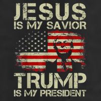 Jesus Is My Savior Trump Is My President Trump 2024 Usa Flag Hat