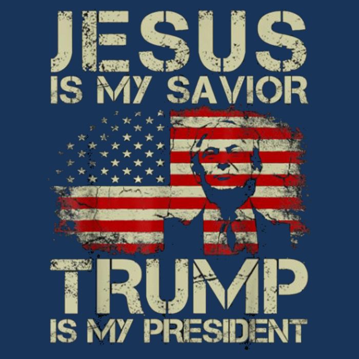 Jesus Is My Savior Trump Is My President Trump 2024 Usa Flag Poster