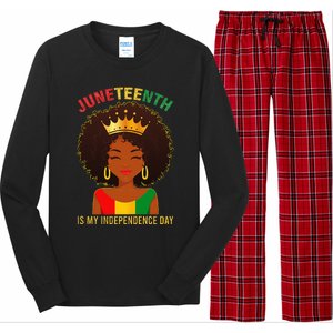 Juneteenth Is My Independence Day Black Wo Freedom Long Sleeve Pajama Set