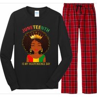 Juneteenth Is My Independence Day Black Wo Freedom Long Sleeve Pajama Set