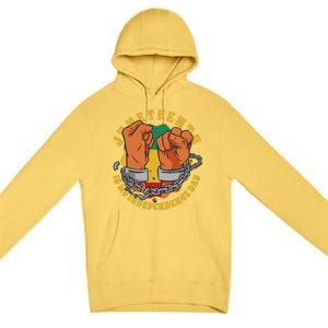 Juneteenth Is My Independence Day Black Pride Premium Pullover Hoodie