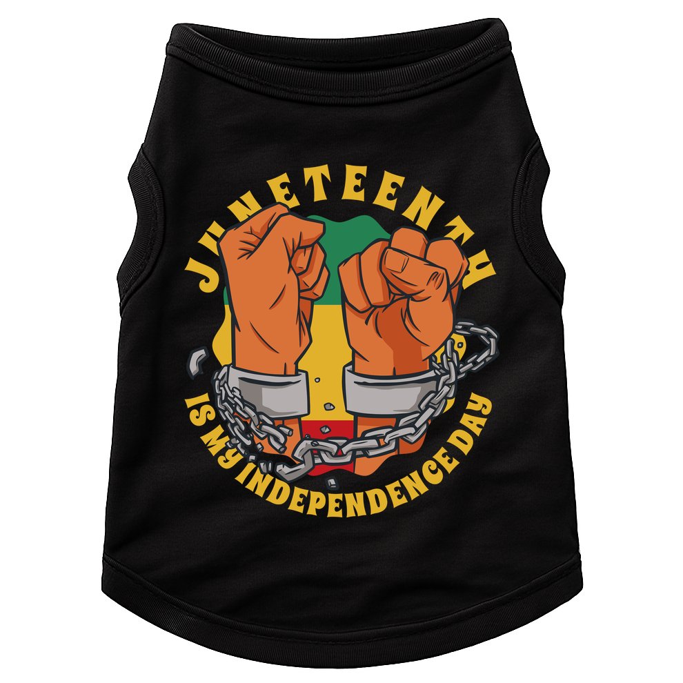 Juneteenth Is My Independence Day Black Pride Doggie Tank