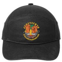 Juneteenth Is My Independence Day Black Pride 7-Panel Snapback Hat