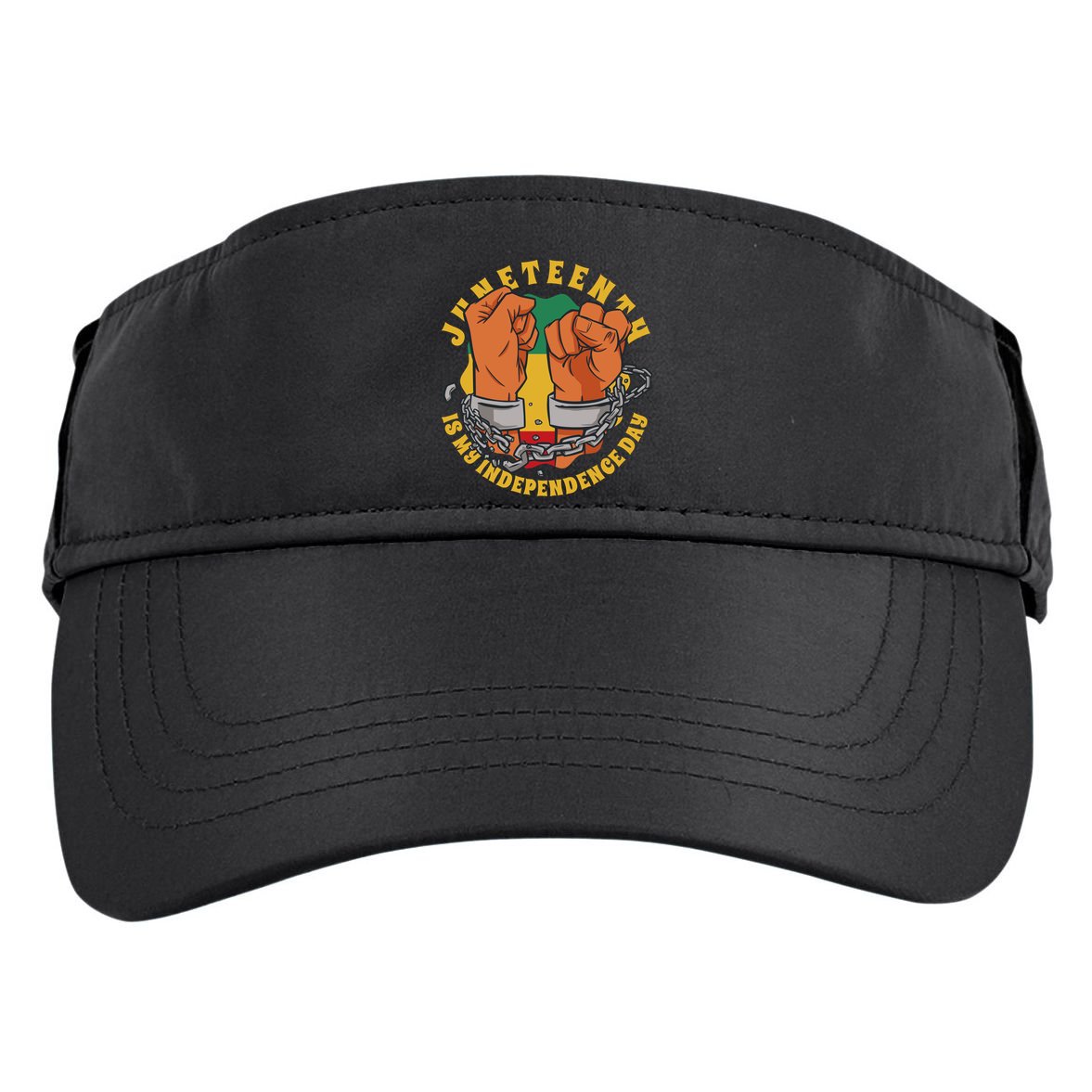 Juneteenth Is My Independence Day Black Pride Adult Drive Performance Visor
