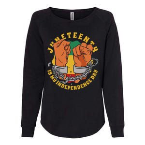 Juneteenth Is My Independence Day Black Pride Womens California Wash Sweatshirt