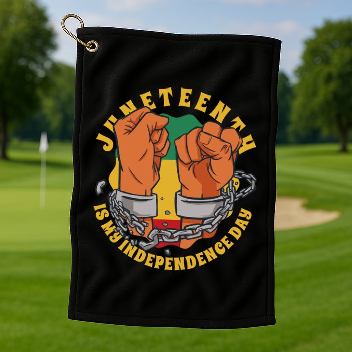 Juneteenth Is My Independence Day Black Pride Golf Towel