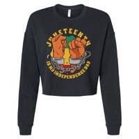 Juneteenth Is My Independence Day Black Pride Cropped Pullover Crew