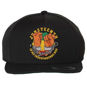 Juneteenth Is My Independence Day Black Pride Wool Snapback Cap