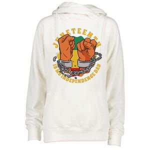 Juneteenth Is My Independence Day Black Pride Womens Funnel Neck Pullover Hood