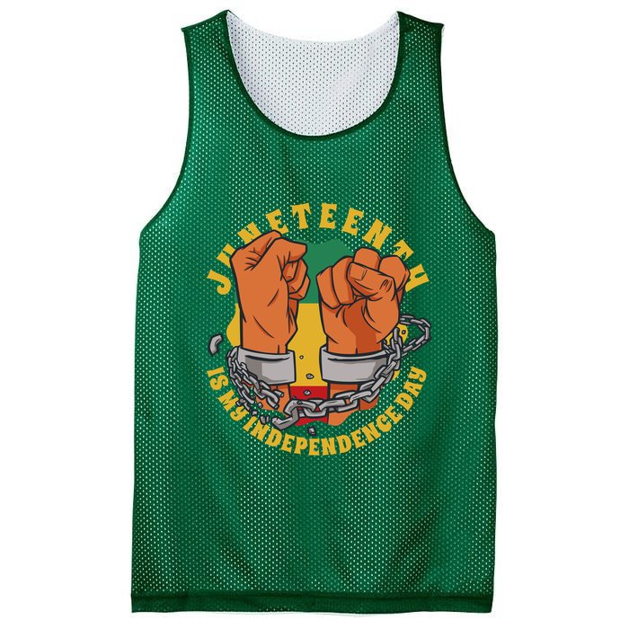 Juneteenth Is My Independence Day Black Pride Mesh Reversible Basketball Jersey Tank