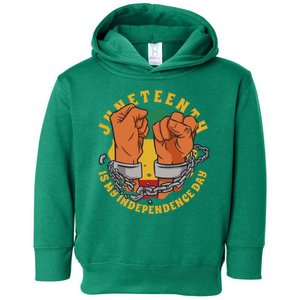 Juneteenth Is My Independence Day Black Pride Toddler Hoodie