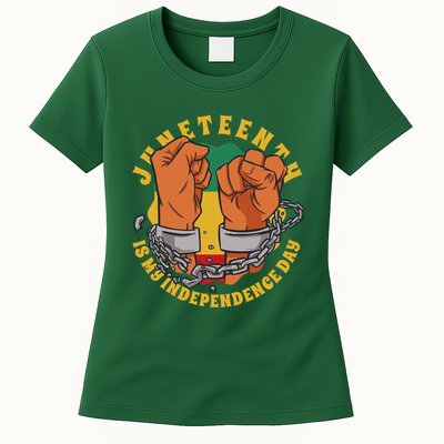 Juneteenth Is My Independence Day Black Pride Womens T-Shirt
