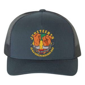 Juneteenth Is My Independence Day Black Pride Yupoong Adult 5-Panel Trucker Hat