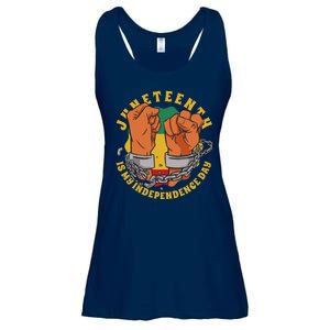 Juneteenth Is My Independence Day Black Pride Ladies Essential Flowy Tank