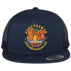 Juneteenth Is My Independence Day Black Pride Flat Bill Trucker Hat