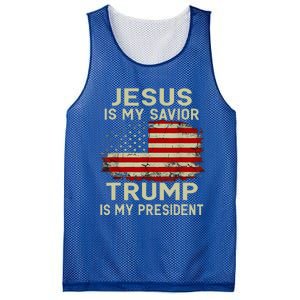 Jesus Is My Savior Trump Is My President Mesh Reversible Basketball Jersey Tank