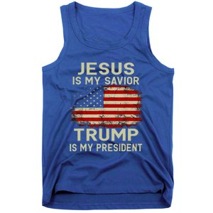 Jesus Is My Savior Trump Is My President Tank Top