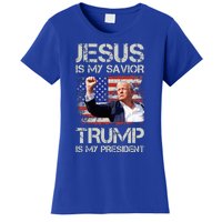 Jesus Is My Savior Trump Is My President Women's T-Shirt