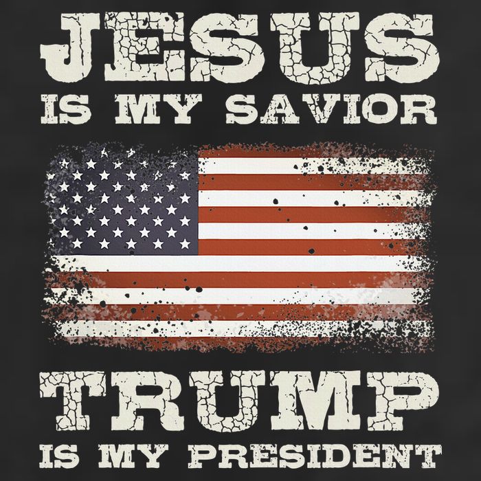 Jesus Is My Savior Trump Is My President Cool Comfort Performance Bucket Hat
