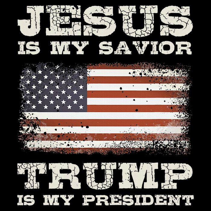 Jesus Is My Savior Trump Is My President Flatbill Hat