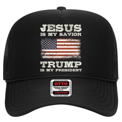 Jesus Is My Savior Trump Is My President Trucker Hat