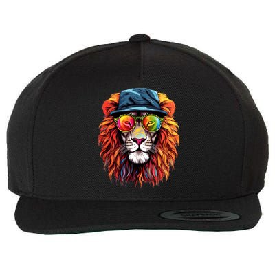 Junenth Is My Independence Day Lion Free Ish Since 1865 Gift Wool Snapback Cap