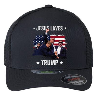 Jesus Is My Savior Trump Is My President Flexfit Unipanel Trucker Cap