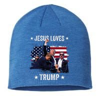 Jesus Is My Savior Trump Is My President Sustainable Beanie