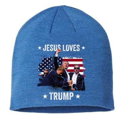 Jesus Is My Savior Trump Is My President Sustainable Beanie