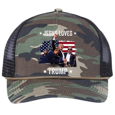 Jesus Is My Savior Trump Is My President Retro Rope Trucker Hat Cap