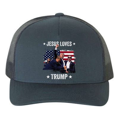 Jesus Is My Savior Trump Is My President Yupoong Adult 5-Panel Trucker Hat