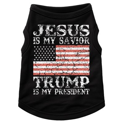 Jesus Is My Savior Trump Is My President 2020 Doggie Tank