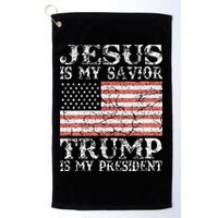 Jesus Is My Savior Trump Is My President 2020 Golf Towel
