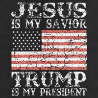 Jesus Is My Savior Trump Is My President 2020 Golf Towel