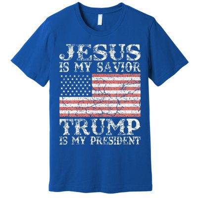 Jesus Is My Savior Trump Is My President 2020 Premium T-Shirt