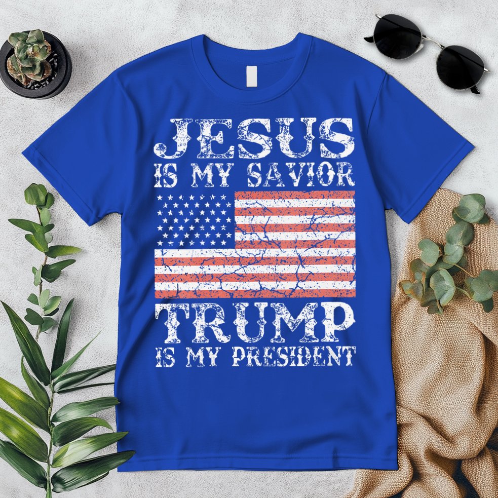 Jesus Is My Savior Trump Is My President 2020 Premium T-Shirt