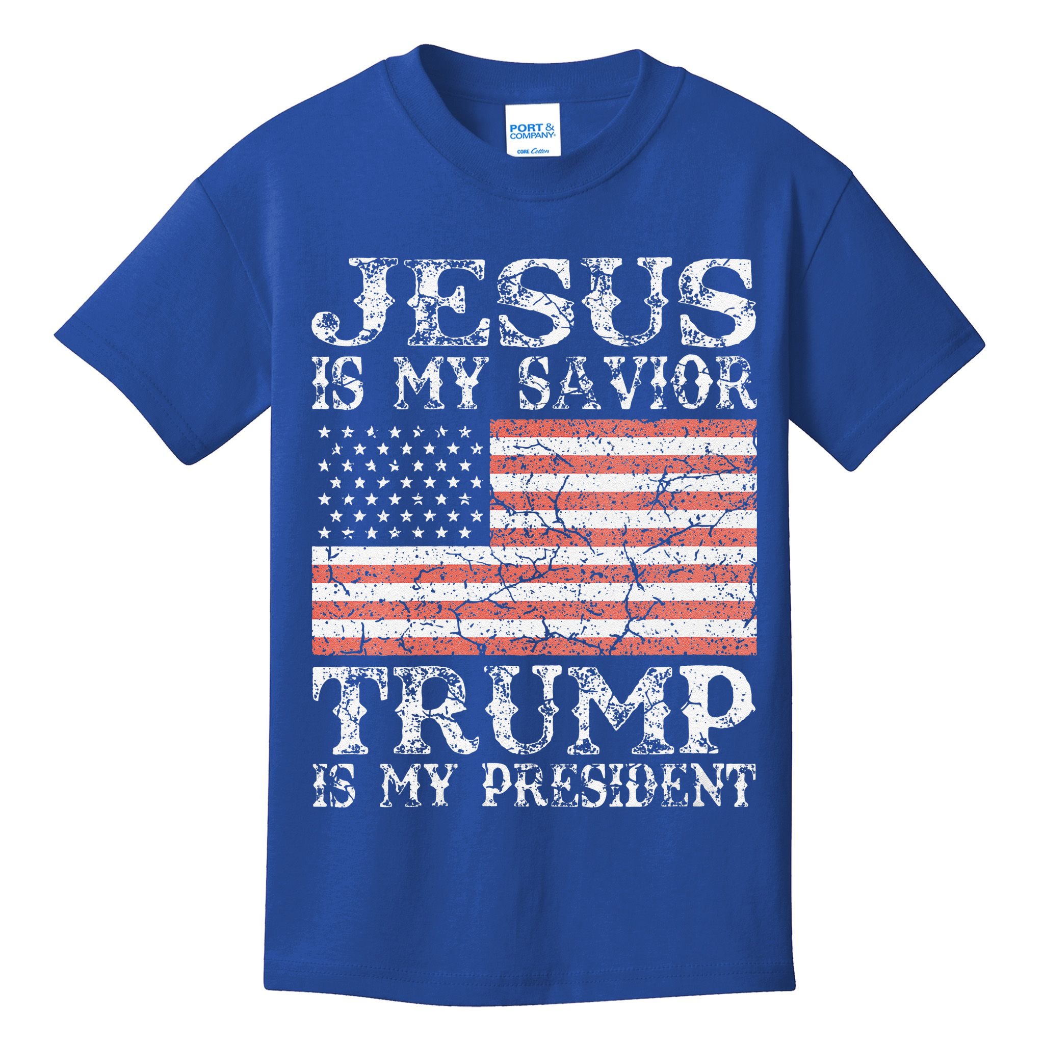 Jesus Is My Savior Trump Is My President 2020 Kids T-Shirt