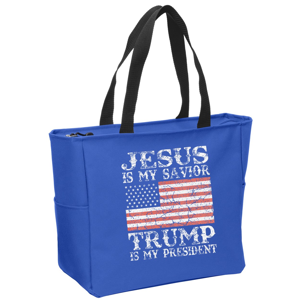 Jesus Is My Savior Trump Is My President 2020 Zip Tote Bag