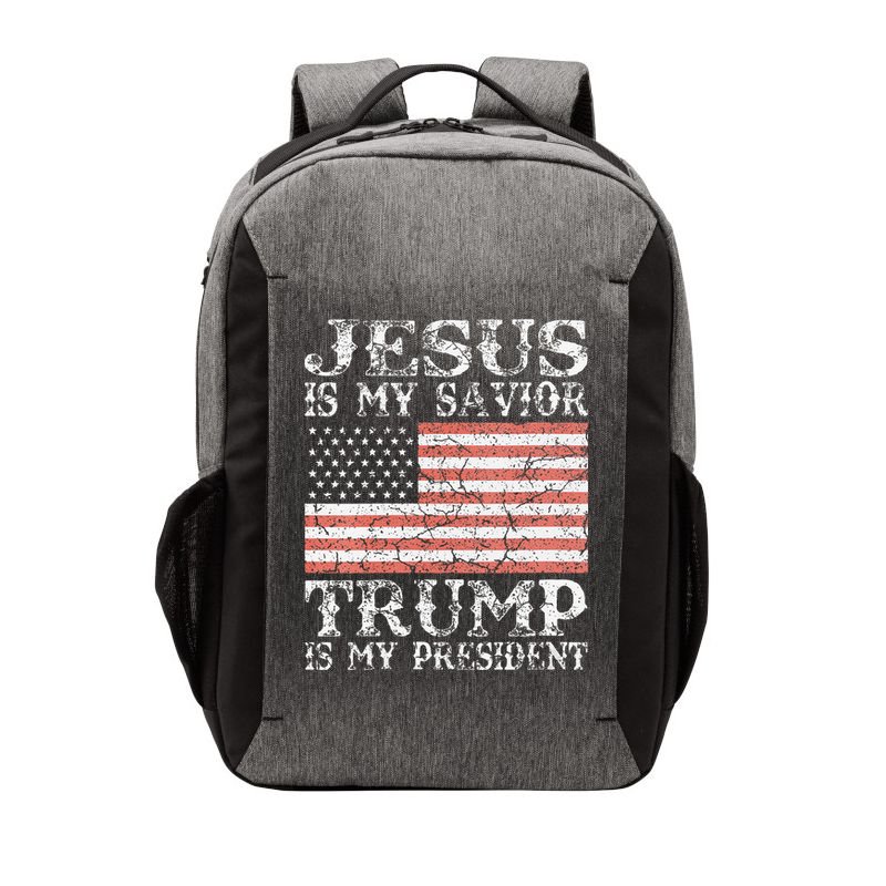 Jesus Is My Savior Trump Is My President 2020 Vector Backpack