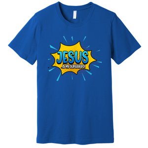 Jesus Is My Superhero God Christian Church Premium T-Shirt