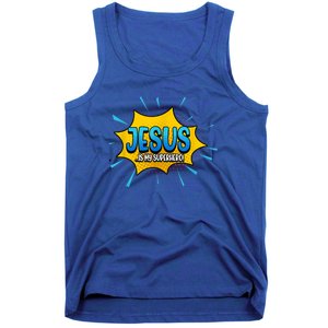 Jesus Is My Superhero God Christian Church Tank Top