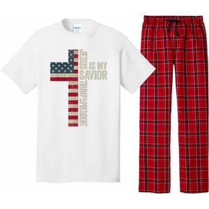 Jesus Is My Savior Trump Is My President Trump 2024 Election Pajama Set