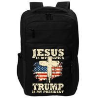 Jesus Is My Savior Trump Is My President Trump Supporter Impact Tech Backpack