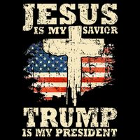 Jesus Is My Savior Trump Is My President Trump Supporter Impact Tech Backpack