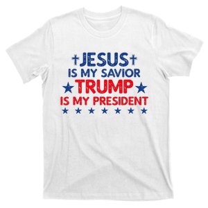 Jesus Is My Savior Trump Is My President 2024 Election T-Shirt